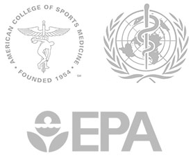 EPA, World Health Organization and American College Sports Association